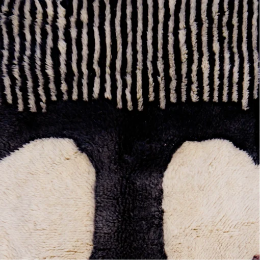 Azrou Green and White Striped Rug - Image 2